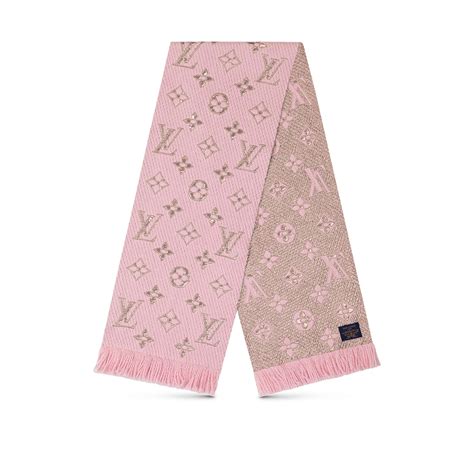 louis vuitton logomania scarf shine|louis vuitton checkered scarf.